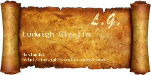 Ludwigh Gizella névjegykártya